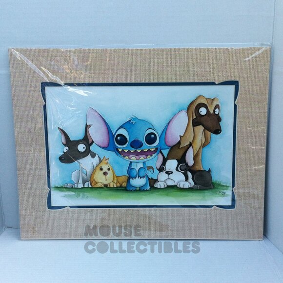 Disney Parks Lilo Stitch Print Blue Troublemaker Alien Dogs WonderGround Uminga
